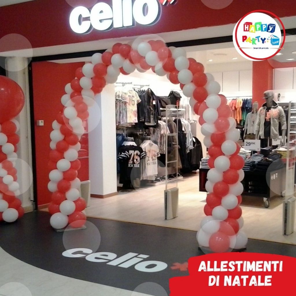 Allestimento Special Palloncini Arco Natale Happy Party Shop