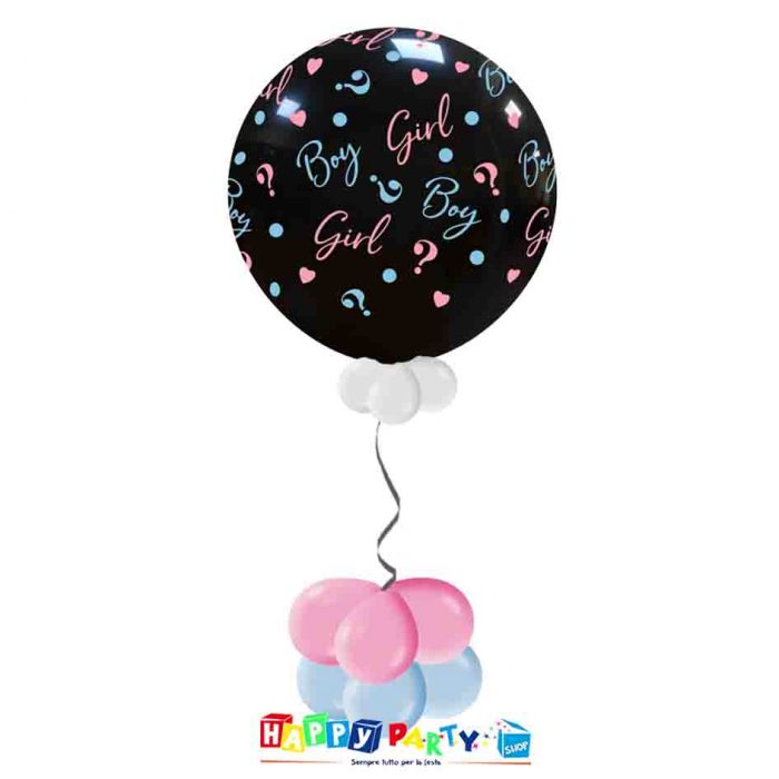 palloncino mongolfiera bimbo bimba sesso bambino boy or girl