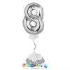 Composizione Palloncino Numero Grande 100cm mylar 1 anno * Happy