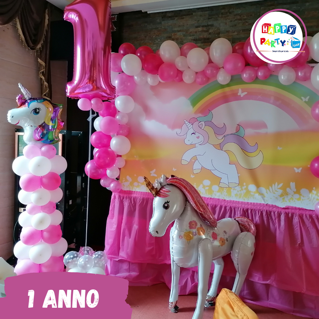 Decorazioni - Compleanno bambina Palloncini Unicorno pastello Addobbi per  feste scontati