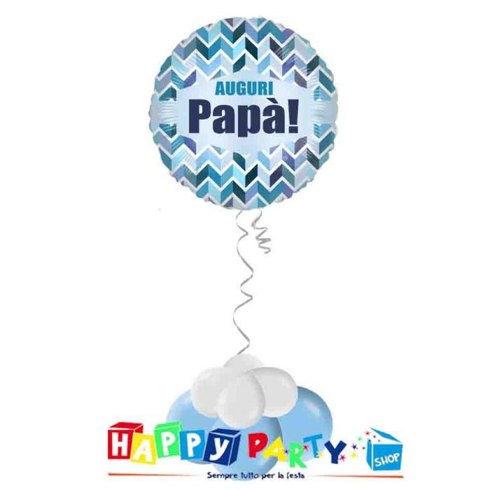 Composizione Palloncino Mylar Festa del papà auguri